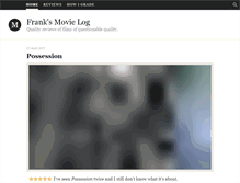 Tablet Screenshot of franksmovielog.com